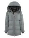 Moorer Carinzia-os Hooded Coat In Gray
