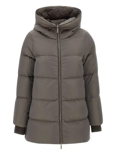 Moorer Carinzia Puffer Jacket In Brown