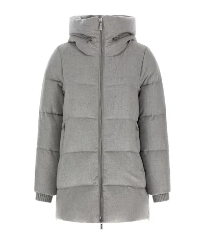 Moorer Carinzia Quilted Down Jacket In Gray