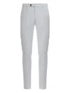 Moorer Carlon-ves Corduroy Trousers In White