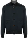Moorer Carlos-go Bomber Jacket In Blue