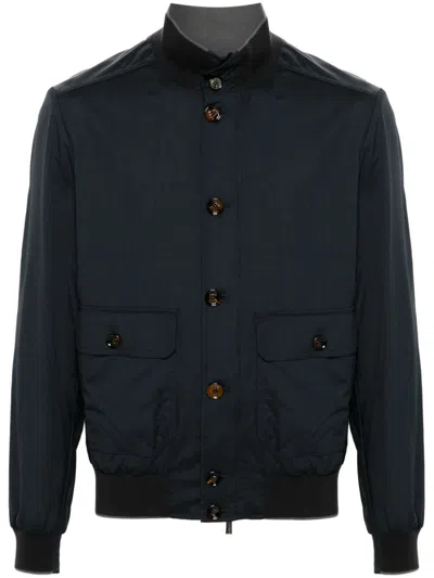 Moorer Carlos-go Bomber Jacket In Blue