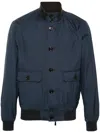 Moorer Carlos-go Zip-up Jacket In Blue
