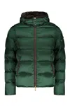 Moorer Casciano-fur-sh Hooded Down Jacket In Green