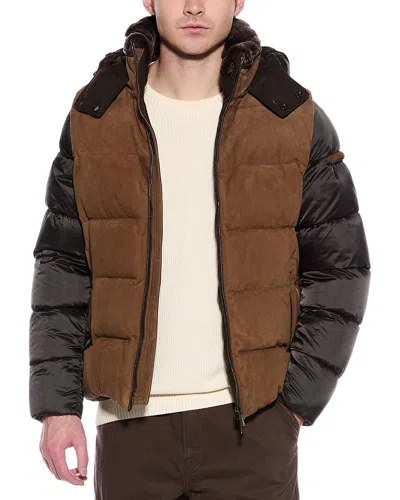 Moorer Smith Short Sheepskin Jacket In Multi