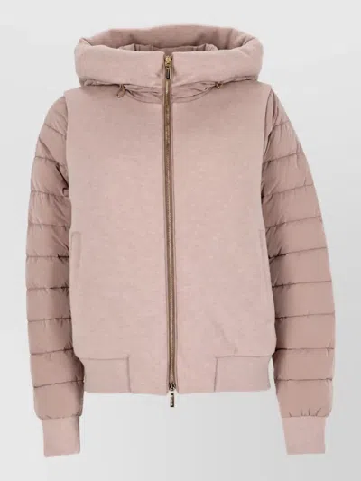 Moorer Cashmere Bomber Jacket In Pink