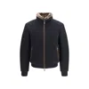 Moorer Beautiful Cashmere And Silk Bomber Jackets In Black
