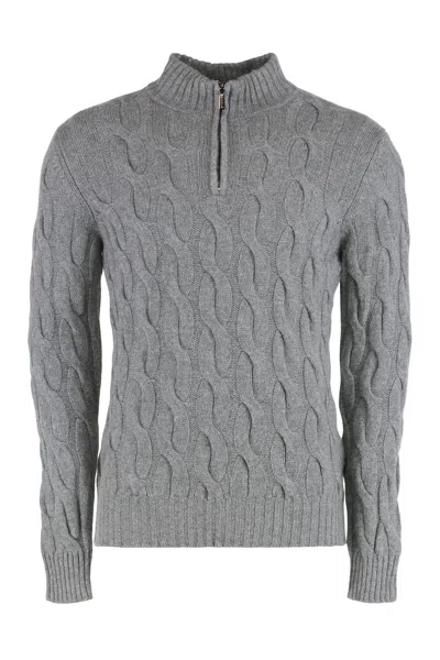 Moorer Cashmere Turtleneck Sweater In Orange