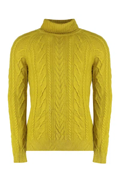 Moorer Cashmere Turtleneck Sweater In Green