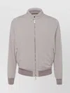 Moorer Casual Jacket With Ribbed Cuffs And High Collar