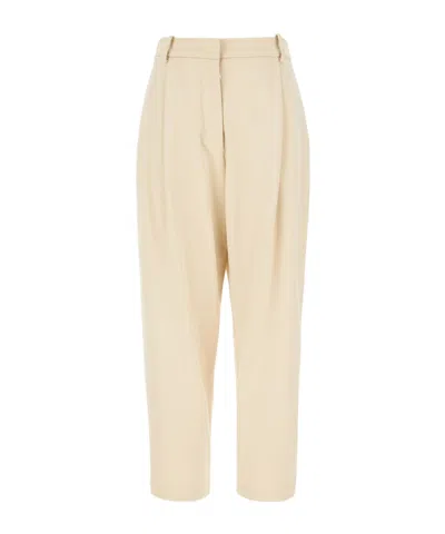 Moorer Casual Pants With Belt Loops In Brown