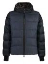 Moorer Celik Hooded Down Jacket In Blue
