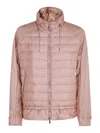 Moorer Pink Danielle Down Jacket In Dark Beige