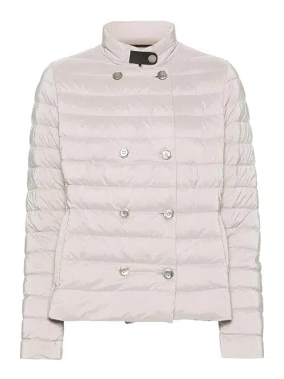 Moorer Clement Padded Jacket In Light Grey