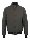 Moorer Janos Pum Bomber Jacket In Technical Fabric In Gray