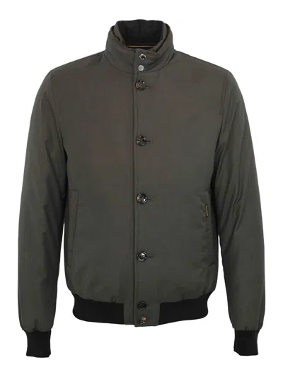 Moorer Janos Pum Bomber Jacket In Technical Fabric In Gray