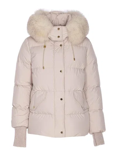 MOORER IVORY ATTICA DOWN JACKET