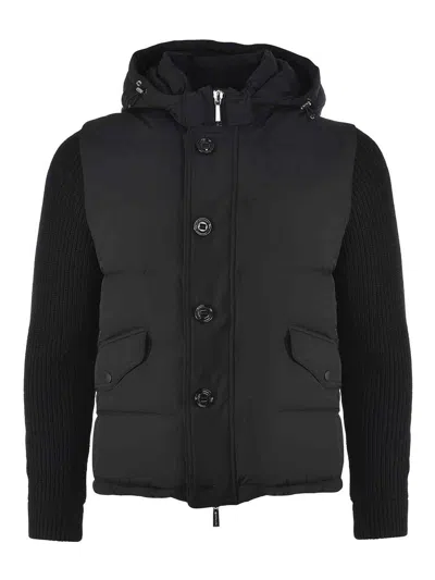 Moorer Jacket In Nylon In Black