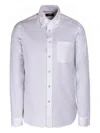 Moorer Chest-pocket Button-down Shirt In White