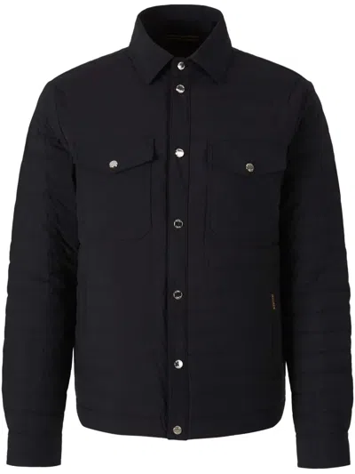 Moorer Classic Collar Jacket In Black