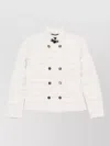 Moorer Clement Down Jacket Double Breasted Collar In White