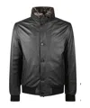 Moorer Cleros-p1 Bomber Jacket In Black