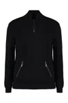 Moorer Cloud Turtleneck Wool Pullover In Black