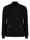 Moorer Cloud Turtleneck Wool Pullover In Black