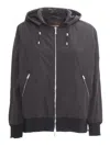 Moorer Hooded Zip-front Jacket