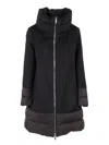 Moorer Quilted Wool-cashmere Blend Single-breasted Coat In Black