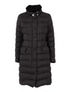 Moorer Vetiver-s3 Padded Down Coat In Black