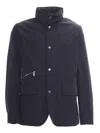Moorer Sten-at Technical Fabric Jacket In Blue