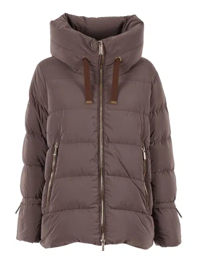 Moorer Coat In Brown