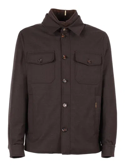 Moorer Coat In Brown