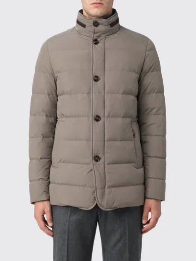Moorer Coat Men Color Beige In Gray