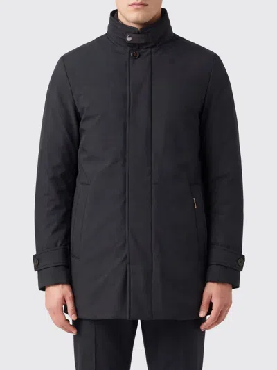 Moorer Coat Men Color Blue In Black