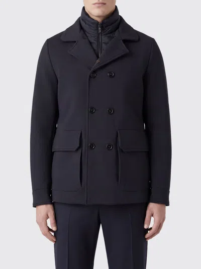 Moorer Coat Men Color Blue In Black