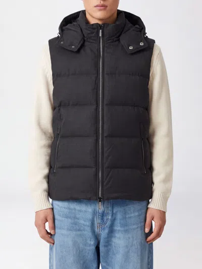 Moorer Coat Men Color Charcoal In Black