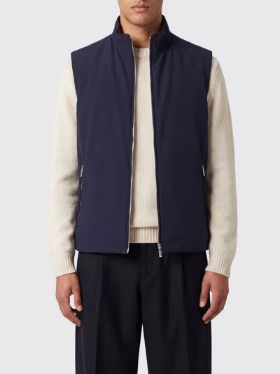 Moorer Coat Men Color Navy In Silver