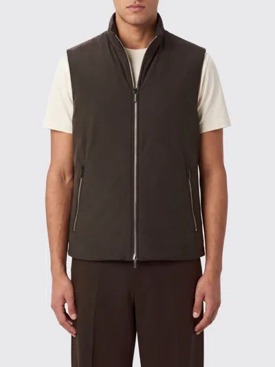 Moorer Coat Men Color Smoke Grey In Brown