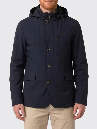 Moorer Coat Men  In Blue