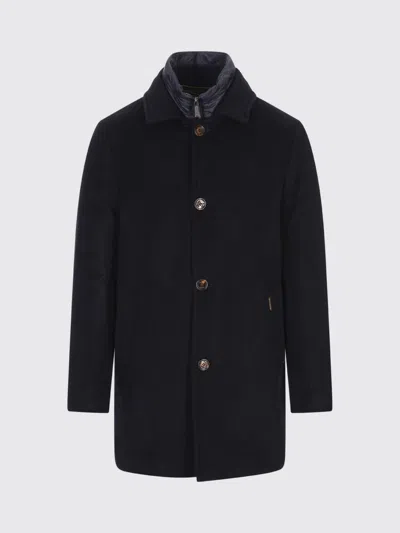 Moorer Coat  Men Color Blue In Black