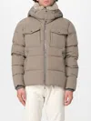 Moorer Cappuccino Nylon Blend Alarick Down Jacket In Gray