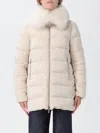 Moorer Coat  Woman Color Cream In White