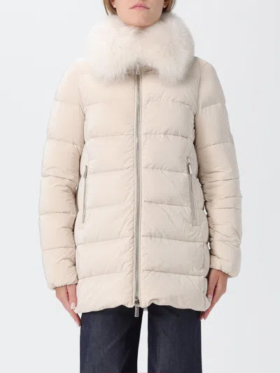 Moorer Coat  Woman Color Cream In White