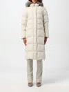 MOORER COAT MOORER WOMAN COLOR IVORY,F85157044