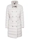 Moorer Long Padded Jacket In White
