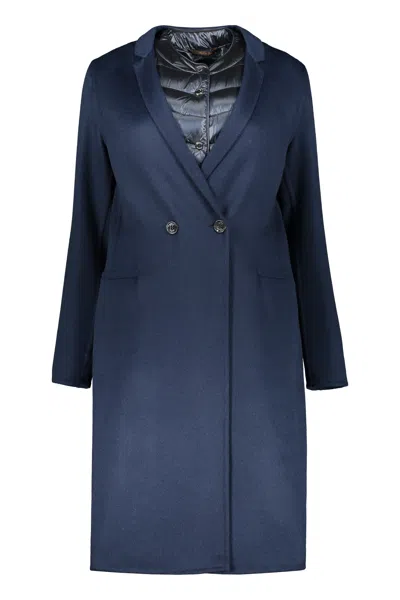 Moorer Coat With Removable Inner Vest In Multi