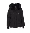 Moorer Quilted Jacket With Removable Fur Hood In Black