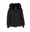 Moorer Quilted Jacket With Removable Fur Hood In Black